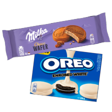 Milka of Oreo koek*